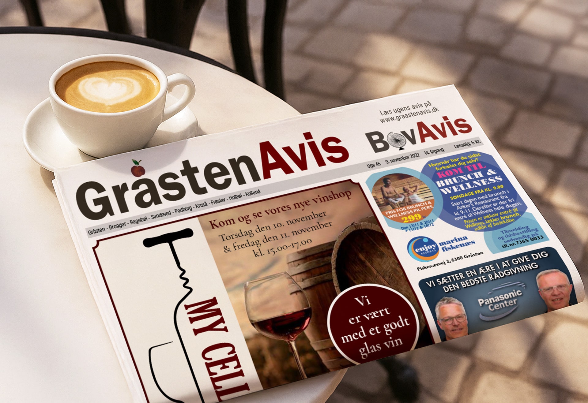 Portada de periodico Gråsten Avis - Bov Avis