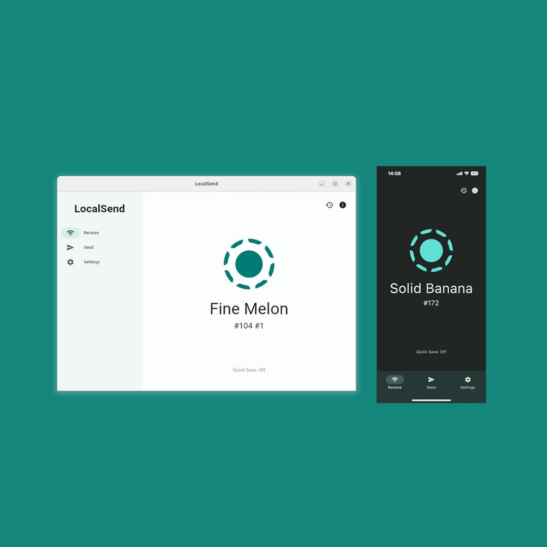 Localsend app para compartir archivos desde varios dispositivos entre sí, a lo Airdrop