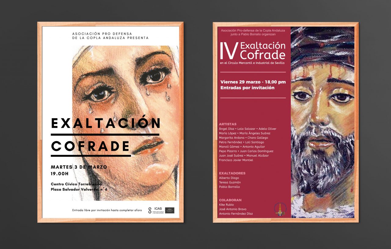 Cartel de eventos de Exaltación Cofrade, Prodefensa de La Copla Andaluza
