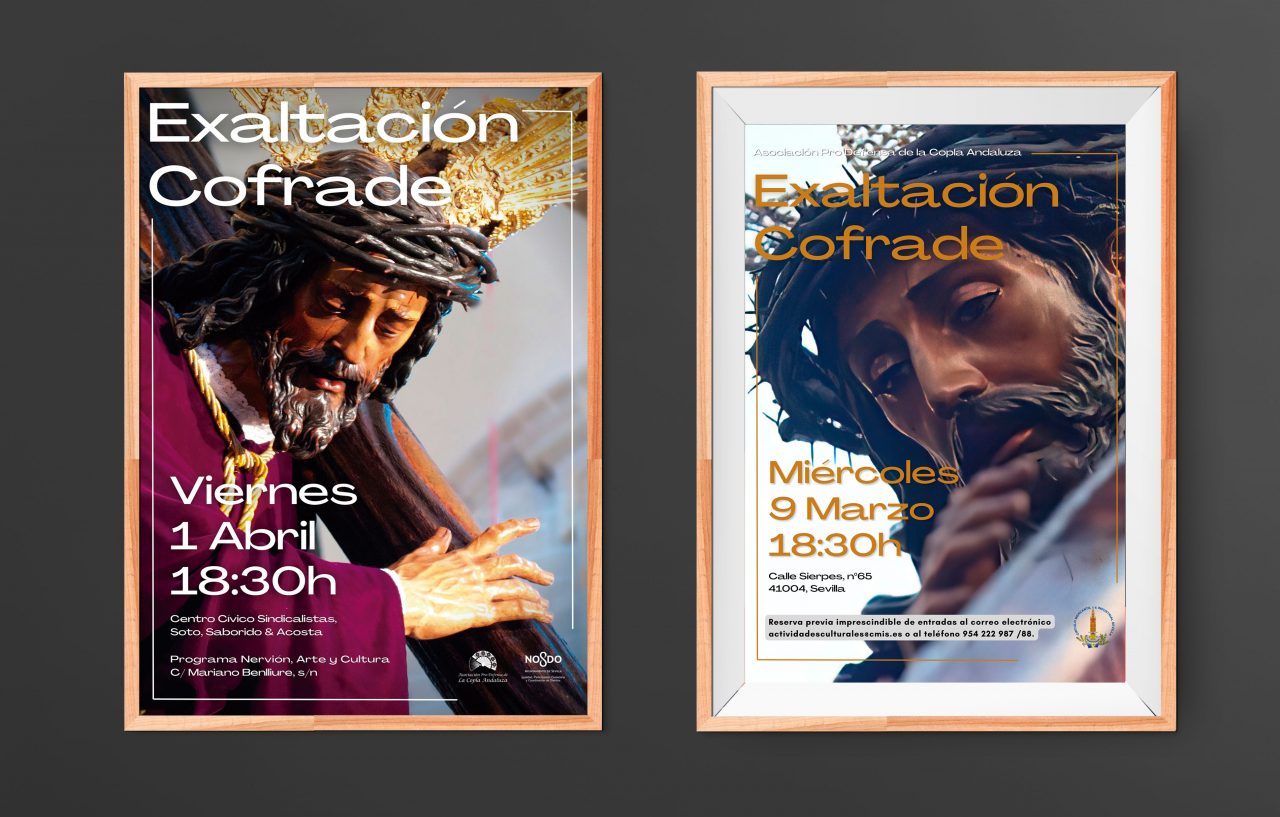Cartel de eventos de Exaltación Cofrade, Prodefensa de La Copla Andaluza