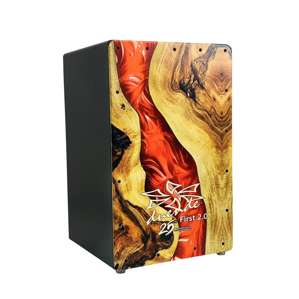 Cajón Flamenco Duende First 2.0 25 Aniversario. Modelo Color Rojo.